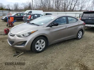 2016 Hyundai Elantra SE with VIN 5NPDH4AE5GH778092, listed as a Copart auction lot 50106325 with 137,345 mi miles and Clean Title. Bid and sale history available at DreamBid. Image 1.