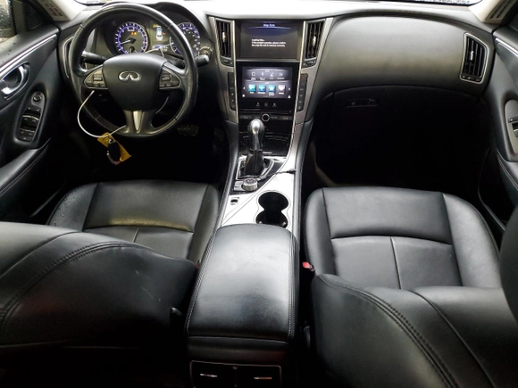 2017 Infiniti Q50 3.0t Sport with VIN JN1EV7AR7HM838322, listed as a Copart auction lot 88759165 with 86,733 mi miles and Salvage Title. Bid and sale history available at carsss.com. Image 8.