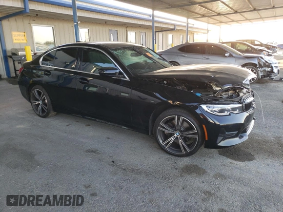 2021 BMW 3 Series 330i with VIN 3MW5R1J08M8B73547, listed as a Copart auction lot 58420085 with Not provided miles and Salvage title. Bid and sale history available at DreamBid. Image 4.