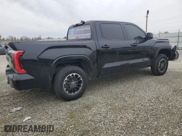 2023 Toyota Tundra Platinum with VIN 5TFNA5DB2PX085582, listed as a Copart auction lot 89322415 with 40,709 mi miles and Salvage title. Bid and sale history available at DreamBid. Image 3.