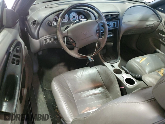 2002 Ford Mustang GT Deluxe with VIN 1FAFP42X72F131861, listed as a Copart auction lot 46812945 with 0 mi miles and Clean Title. Bid and sale history available at carsss.com. Image 8.