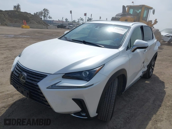 2020 Lexus NX 300 with VIN JTJGARBZ0L2176404, listed as a IAAI auction lot 42043807 with 96,783 mi miles and . Bid and sale history available at DreamBid. Image 2.