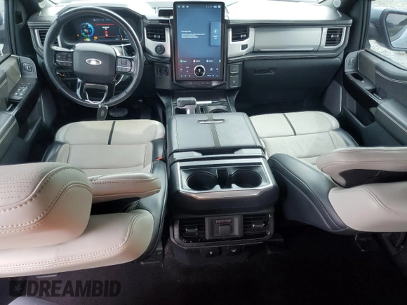 2022 Ford F-150 Lightning Pro with VIN 1FT6W1EV4NWG01810, listed as a Copart auction lot 55172465 with 46,112 mi miles and Salvage title. Bid and sale history available at DreamBid. Image 8.