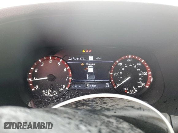 2023 Nissan Frontier SV with VIN 1N6ED1EKXPN663452, listed as a Copart auction lot 53535295 with 17,522 mi miles and Salvage title. Bid and sale history available at DreamBid. Image 9.