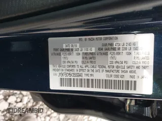 2019 Mazda CX-5 Touring with VIN JM3KFBCM5K0689948, listed as a IAAI auction lot 41976266 with 74,812 mi miles. Bid and sale history available at carsss.com. Image 9.