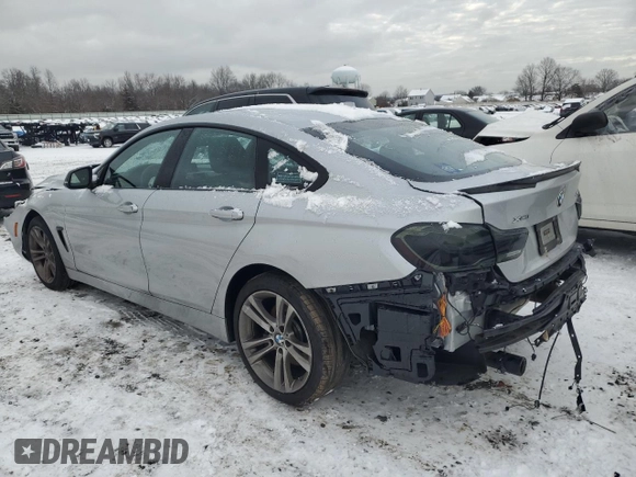 2015 BMW 4 Series 435i xDrive with VIN WBA4B3C51FD670241, listed as a Copart auction lot 41464845 with 81,780 mi miles and Salvage Title. Bid and sale history available at DreamBid. Image 2.