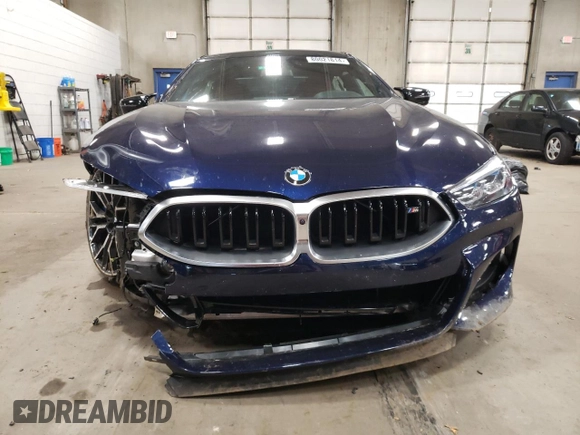 2024 BMW 8 Series M850i with VIN WBAGV8C07RCR46776, listed as a Copart auction lot 80021814 with 3,772 mi miles and Salvage Title. Bid and sale history available at carsss.com. Image 5.