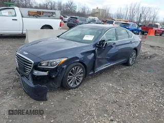 2015 Hyundai Genesis 3.8L with VIN KMHGN4JE4FU093636, listed as a IAAI auction lot 42021732 with 130,512 mi miles. Bid and sale history available at carsss.com. Image 2.