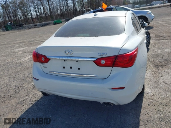 2015 Infiniti Q50 Sport with VIN JN1BV7AR3FM398373, listed as a IAAI auction lot 41714110 with Not provided miles and . Bid and sale history available at DreamBid. Image 15.