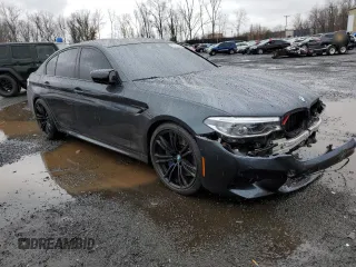 2019 BMW M5 with VIN WBSJF0C51KB446961, listed as a Copart auction lot 81763294 with 81,945 mi miles and Salvage Title. Bid and sale history available at carsss.com. Image 4.