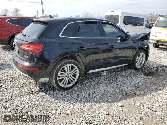 2018 Audi Q5 Premium Plus with VIN WA1BNAFY5J2168083, listed as a Copart auction lot 50024735 with 0 mi miles and Clean Title. Bid and sale history available at carsss.com. Image 3.