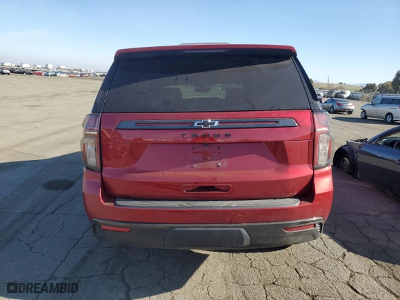 2021 Chevrolet Tahoe Z71 with VIN 1GNSKPKD8MR196810, listed as a Copart auction lot 83349244 with 42,807 mi miles and Salvage Title. Bid and sale history available at carsss.com. Image 6.