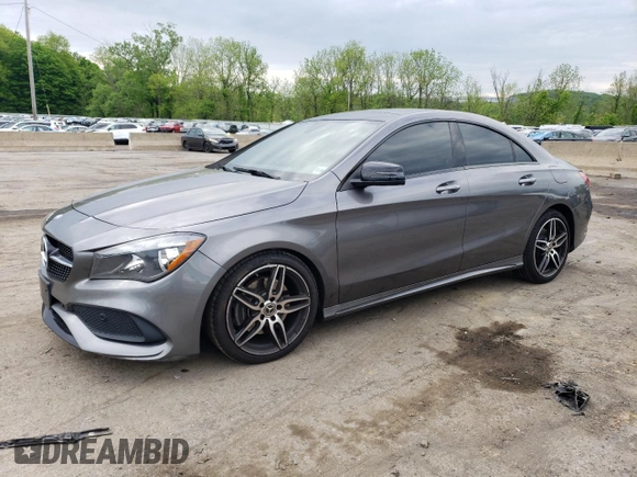 2019 Mercedes-Benz CLA 250 with VIN WDDSJ4GB3KN758480, listed as a Copart auction lot 54328304 with 46,531 mi miles and . Bid and sale history available at DreamBid. Image 1.