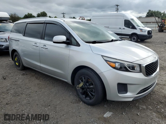 2016 Kia Sedona LX with VIN KNDMB5C12G6081894, listed as a Copart auction lot 69238454 with 127,507 mi miles and Salvage Title. Bid and sale history available at carsss.com. Image 4.