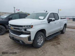 2019 Chevrolet Silverado 1500 LT with VIN 1GCRYDED7KZ349058, listed as a IAAI auction lot 41568500 with 115,928 mi miles. Bid and sale history available at carsss.com. Image 2.