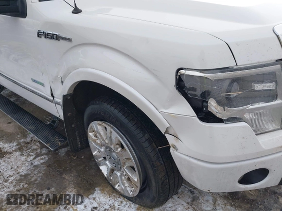 2013 Ford F-150 XL with VIN 1FTFW1ET1DFD50855, listed as a IAAI auction lot 41401837 with 196,003 mi miles. Bid and sale history available at carsss.com. Image 6.
