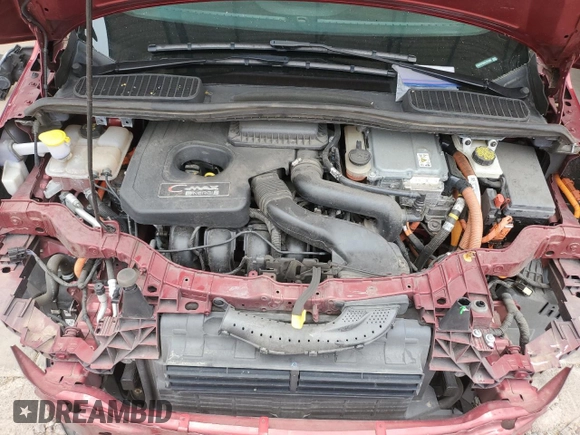 2017 Ford C-Max Energi Titanium with VIN 1FADP5FU8HL101405, listed as a Copart auction lot 58865944 with 54,237 mi miles and Salvage Title. Bid and sale history available at carsss.com. Image 11.
