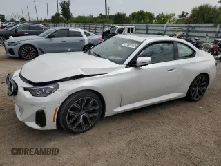 2023 BMW 2 Series 230i with VIN 3MW23CM08P8D79161, listed as a Copart auction lot 61766784 with 24,475 mi miles and Salvage Title. Bid and sale history available at carsss.com. Image 1.