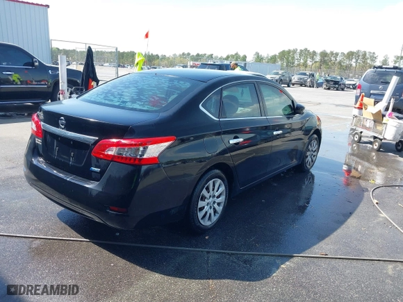 2013 Nissan Sentra SV with VIN 3N1AB7AP7DL672894, listed as a IAAI auction lot 41880258 with 154,509 mi miles. Bid and sale history available at carsss.com. Image 4.