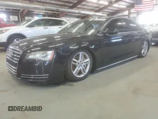 2013 Audi A8 3.0L z VIN WAUAGAFD1DN030212, wystawiony jako Copart lot #60301465 z przebiegiem 109 730 mil mil oraz Czysty tytuł • Clean title. Historia ofert i sprzedaży dostępna na DreamBid. Obrazek 1.