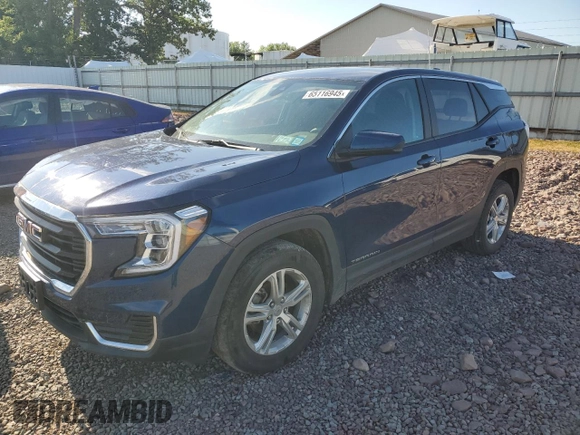 2022 GMC Terrain SLE with VIN 3GKALTEV6NL205807, listed as a Copart auction lot 65116945 with 24,944 mi miles and Salvage title. Bid and sale history available at DreamBid. Image 1.