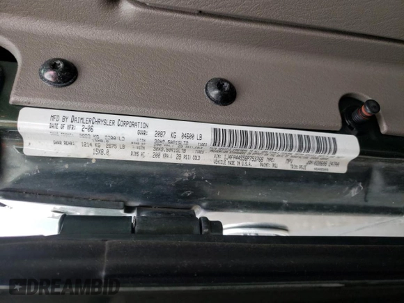 2006 Jeep Wrangler Unlimited LWB with VIN 1J4FA44S56P753768, listed as a Copart auction lot 46497805 with 144,742 mi miles and Salvage Title. Bid and sale history available at carsss.com. Image 12.
