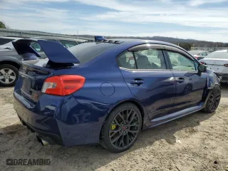 2018 Subaru WRX STI with VIN JF1VA2M63J9810352, listed as a Copart auction lot 46409115 with 109,645 mi miles and Salvage Title. Bid and sale history available at carsss.com. Image 3.