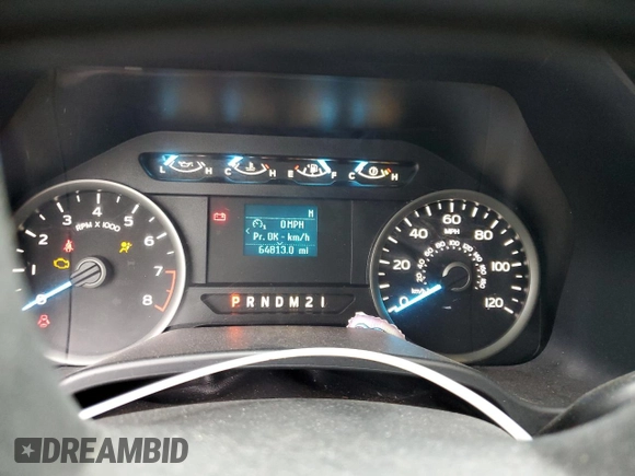 2019 Ford F-150 XL with VIN 1FTEW1CB2KKC38009, listed as a Copart auction lot 42704815 with 64,813 mi miles and Salvage title. Bid and sale history available at DreamBid. Image 9.