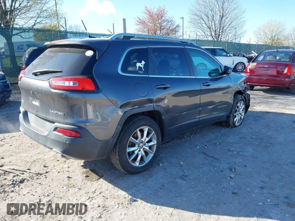 2014 Jeep Cherokee Limited with VIN 1C4PJMDS3EW140238, listed as a IAAI auction lot 41985580 with 145,614 mi miles. Bid and sale history available at carsss.com. Image 4.