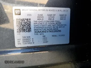 2022 Chevrolet Equinox LT z VIN 3GNAXKEV7NS100295, wystawiony jako Copart lot #50273615 z przebiegiem 101 311 mil mil oraz Szkoda całkowita • Salvage title. Historia ofert i sprzedaży dostępna na DreamBid. Obrazek 13.