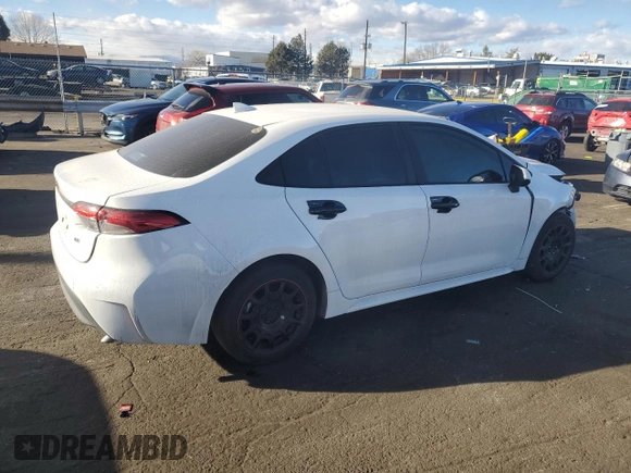 2024 Toyota Corolla LE with VIN 5YFB4MDE9RP180916, listed as a Copart auction lot 41411755 with 23,800 mi miles and Salvage Title. Bid and sale history available at carsss.com. Image 3.