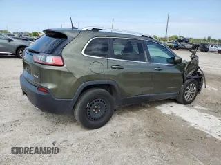 2019 Jeep Cherokee Latitude Plus with VIN 1C4PJLLXXKD262481, listed as a Copart auction lot 48874435 with 180,593 mi miles and Salvage Title. Bid and sale history available at carsss.com. Image 3.