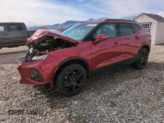 2022 Chevrolet Blazer LT z VIN 3GNKBDRS1NS135509, wystawiony jako Copart lot #81934484 z przebiegiem 25 814 mil mil oraz Szkoda całkowita • Salvage title. Historia ofert i sprzedaży dostępna na DreamBid. Obrazek 1.
