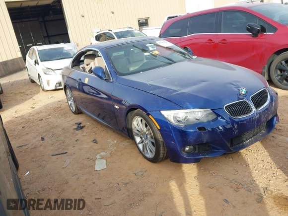 2013 BMW 3 Series 335i with VIN WBADX7C53DJ589765, listed as a IAAI auction lot 41792999 with 70,161 mi miles and . Bid and sale history available at carsss.com. Image 1.