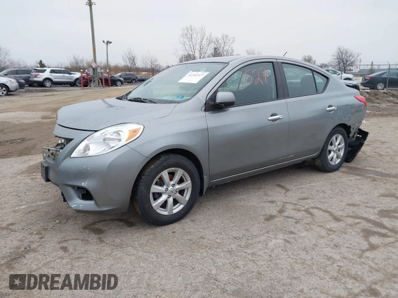 2014 Nissan Versa SV with VIN 3N1CN7AP0EL829246, listed as a IAAI auction lot 41351527 with 96,607 mi miles. Bid and sale history available at carsss.com. Image 2.