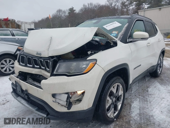 2020 Jeep Compass Limited with VIN 3C4NJDCB8LT106629, listed as a IAAI auction lot 41430354 with 105,510 mi miles. Bid and sale history available at carsss.com. Image 17.