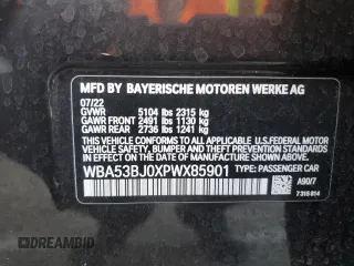 2023 BMW 5 Series 540i z VIN WBA53BJ0XPWX85901, wystawiony jako Copart lot #85325094 z przebiegiem 58 372 mil mil oraz Szkoda całkowita • Salvage title. Historia ofert i sprzedaży dostępna na DreamBid. Obrazek 12.