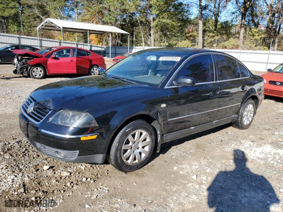 2003 Volkswagen Passat GLS with VIN WVWPD63B73P356279, listed as a Copart auction lot 81892844 with 276,850 mi miles and Salvage Title. Bid and sale history available at carsss.com. Image 1.