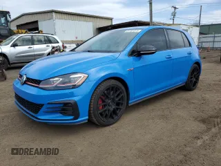 2019 Volkswagen Golf GTI S with VIN 3VW6T7AU0KM008009, listed as a Copart auction lot 51161075 with 50,550 mi miles and Salvage Title. Bid and sale history available at carsss.com. Image 1.