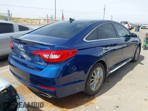 2015 Hyundai Sonata Limited with VIN 5NPE34AF1FH037271, listed as a IAAI auction lot 42060612 with 51,363 mi miles and . Bid and sale history available at carsss.com. Image 4.