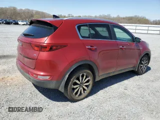 2017 Kia Sportage EX with VIN KNDPNCAC8H7215672, listed as a Copart auction lot 50593845 with 96,665 mi miles and Salvage title. Bid and sale history available at DreamBid. Image 3.