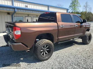 2015 Toyota Tundra 4WD Truck Platinum with VIN 5TFAW5F16FX435511, listed as a Copart auction lot 49700085 with 111,900 mi miles and Salvage Title. Bid and sale history available at carsss.com. Image 3.