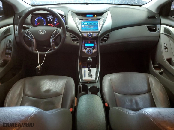 2013 Hyundai Elantra GLS PZEV with VIN KMHDH4AE2DU992373, listed as a Copart auction lot 51238635 with 117,561 mi miles and Salvage Title. Bid and sale history available at carsss.com. Image 8.