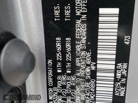 2021 Lexus NX with VIN JTJGJRDZ1M2149890, listed as a Copart auction lot 47413615 with 50,243 mi miles and Salvage Title. Bid and sale history available at carsss.com. Image 13.