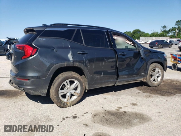 2019 GMC Terrain SLE with VIN 3GKALMEVXKL117425, listed as a Copart auction lot 57951545 with 72,957 mi miles and Salvage title. Bid and sale history available at DreamBid. Image 3.