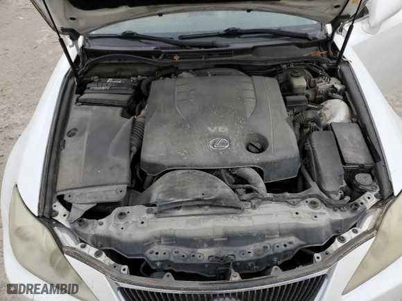 2008 Lexus IS 250 with VIN JTHCK262X85022273, listed as a Copart auction lot 49681295 with 247,279 mi miles and Salvage Title. Bid and sale history available at carsss.com. Image 11.