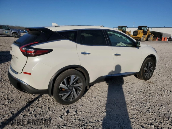 2023 Nissan Murano SL with VIN 5N1AZ2CJ4PC140728, listed as a Copart auction lot 49227245 with 19,000 mi miles and Salvage Title. Bid and sale history available at DreamBid. Image 3.