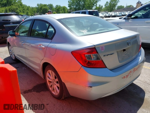 2012 Honda Civic EX-L with VIN 19XFB2F95CE048370, listed as a IAAI auction lot 42209529 with 112,700 mi miles and . Bid and sale history available at DreamBid. Image 3.