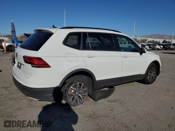 2021 Volkswagen Tiguan S with VIN 3VV1B7AX5MM022938, listed as a Copart auction lot 46370535 with 49,559 mi miles and Salvage Title. Bid and sale history available at DreamBid. Image 3.