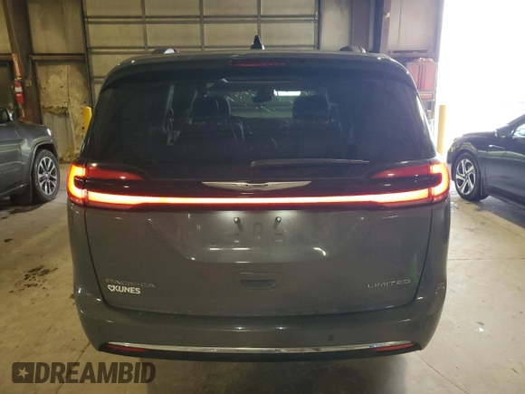 2023 Chrysler Pacifica Limited with VIN 2C4RC1GG0PR529598, listed as a Copart auction lot 55287345 with 65,714 mi miles and Salvage title. Bid and sale history available at DreamBid. Image 6.